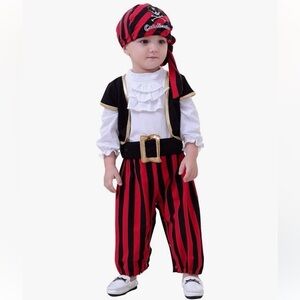 Captain Infant Costumes Cap Stinker Pirate Costume Halloween Costume Baby Pirate